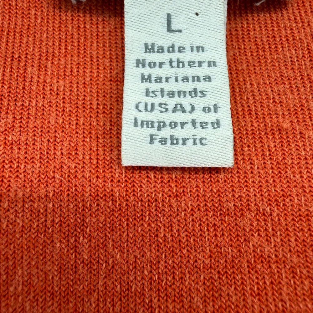 J. Jill Velour Cardigan Womens Large Orange Lace Velvet Trim Button Front Cotton - Picture 13 of 16